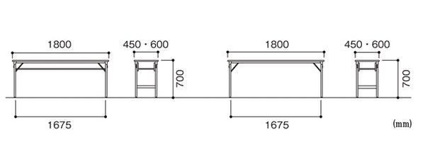 ں1ߎΎߎ5/1722 ޤ߲ĥơ֥ ê 1800߱450߹⤵700mm եȥå եǥ󥰥ơ֥ SAT-1845S