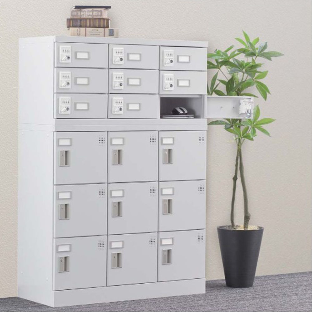 ロッカー 20人用 4列5段 南京錠 H1510 GLK-A20C（商品番号：43-glk