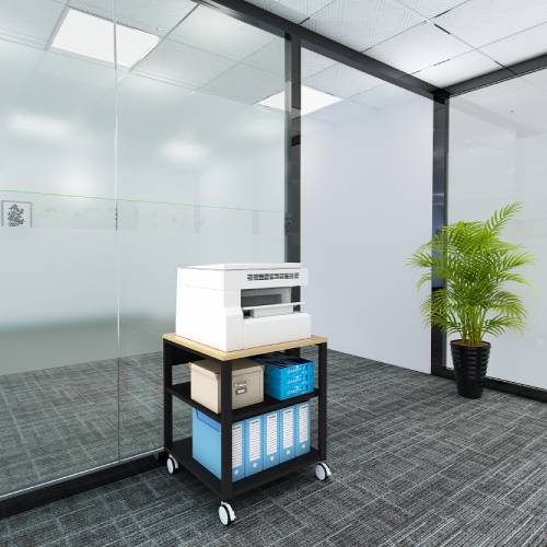 プリンター台 3段 幅600×奥行600×高さ700mm キャスター プリンター