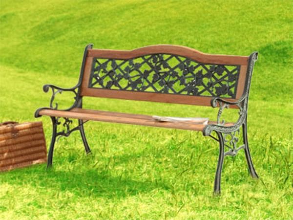 パークベンチ 幅1260×奥行560×高さ760mm ガーデンベンチ 木製ベンチ