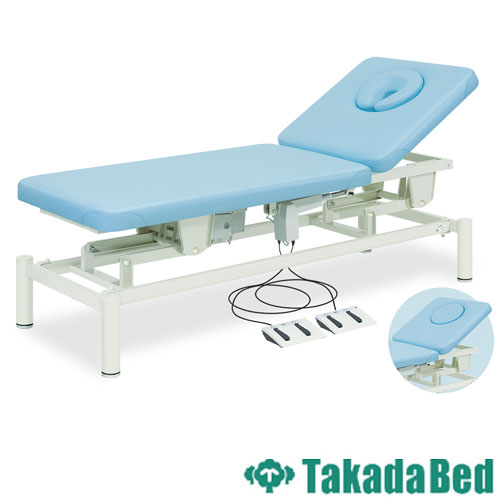 施術台 高田ベッド 電動昇降 有孔 マッサージベッド TB-966（商品番号