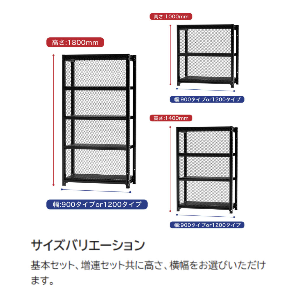 値下げ スチール製オーブンラック 18段式 オープンラック 5段 基本セット 幅1240×高さ1800mm オープンシェルフ