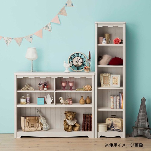 フリーラック 5段 幅74cm ハイタイプ オープンラック 本棚 シェルフ