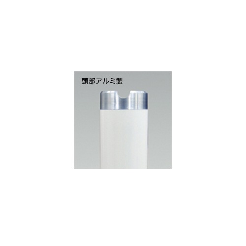 テニスシングルコート用補助ポール 2本1組 コート保護ゴム付