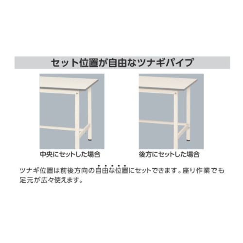 ヤマテック ワークテーブル 作業テーブル ワークデスク 作業机 1200x750xH900㎜ 作業台 山金工業 ヤマテック キャスター付き 幅900×奥行600×高さ825mm