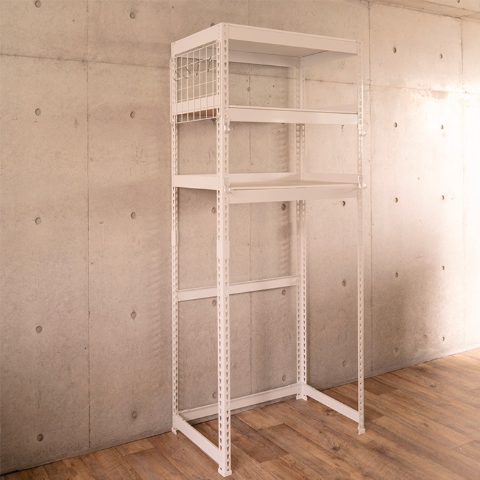 キッチンラック 幅82cm ランドリーラック 洗濯機ラック レンジ台