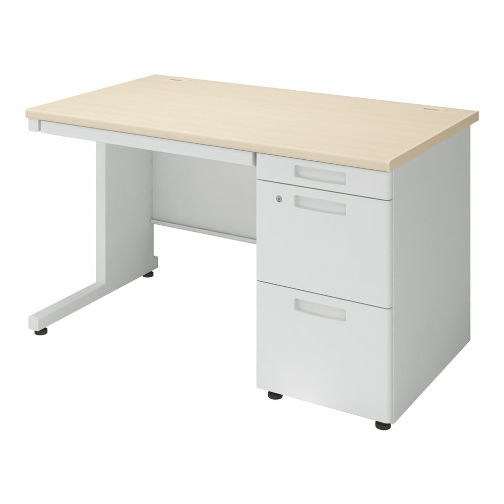 オフィスデスク コクヨ インベント 幅1200×奥行700mm 片袖机 TKG-D127