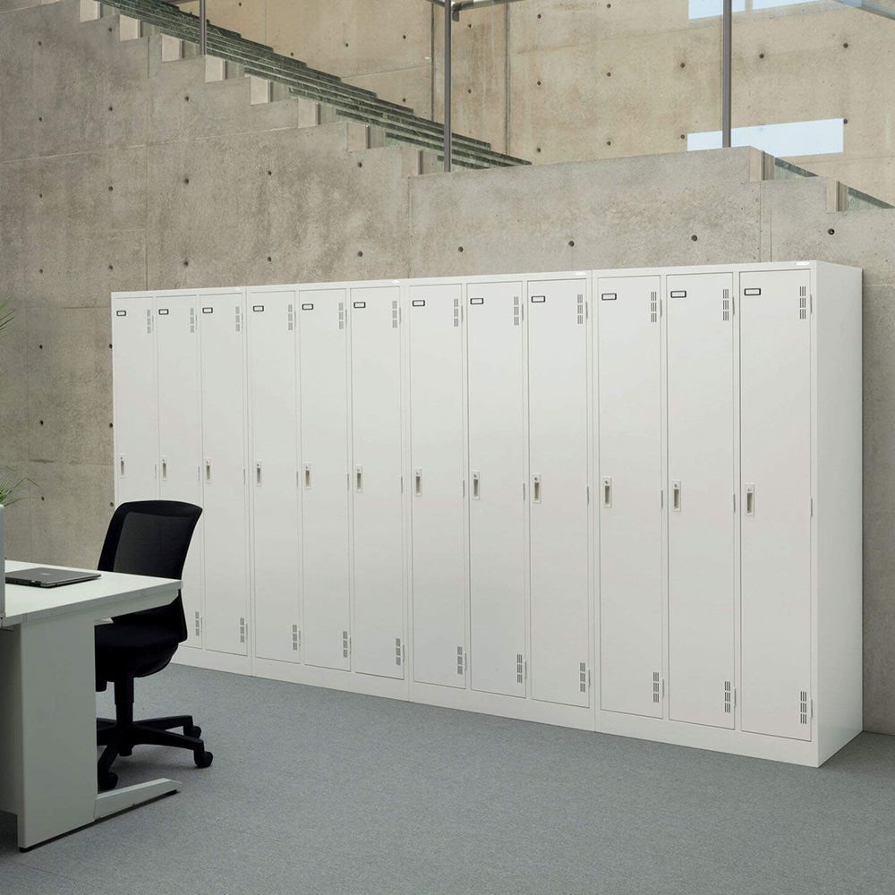 ロッカー ライオン事務器 ハンガータイプ 4人用 4列1段 S-74-W（商品