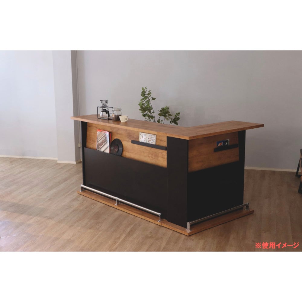 カウンターテーブル 幅1700×奥行445×高さ1050mm バーカウンター ハイ