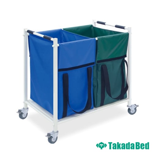 ランドリーバスケット 2連 幅82×奥行55×高さ90cm ランドリー