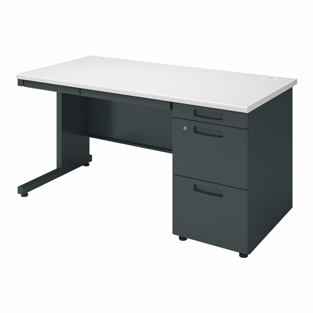 オフィスデスク コクヨ インベント 幅1400×奥行700mm 片袖机 TKG