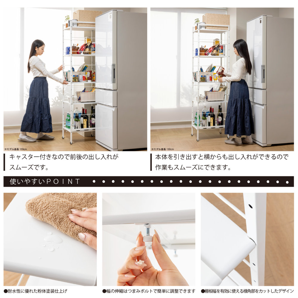 収納ラック Lサイズ 収納棚 キッチンラック 棚 SYM-502（商品番号：19