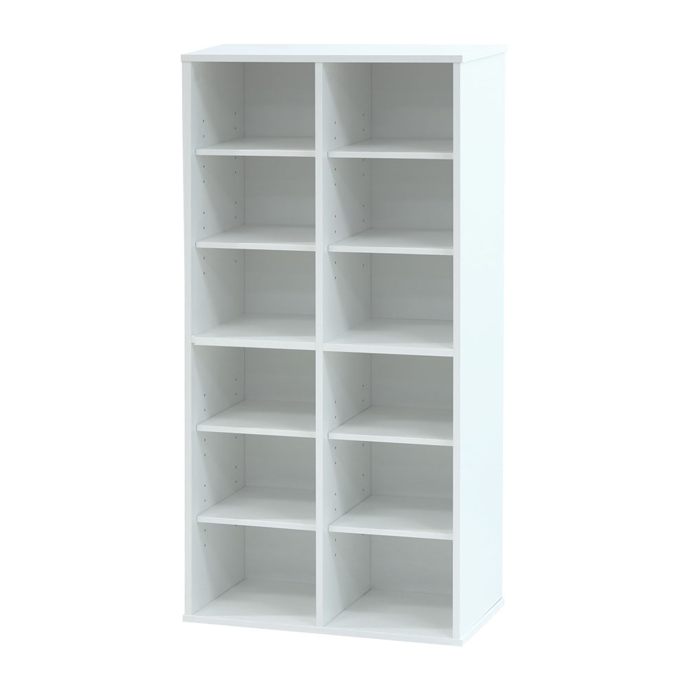 90s NIKE浮遊式スニーカーラックプレート6個セット 倉庫受取限定】 シューズラック 靴箱 2列6段 12人用 木製