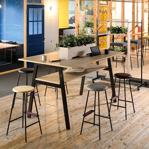 ワークテーブル チェア セット 4人用 幅1800mm ASO-WH1811-S3（商品