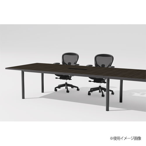 会議テーブル 角型 幅3200×奥行1200×高さ720mm 抗菌天板 ワイヤリング