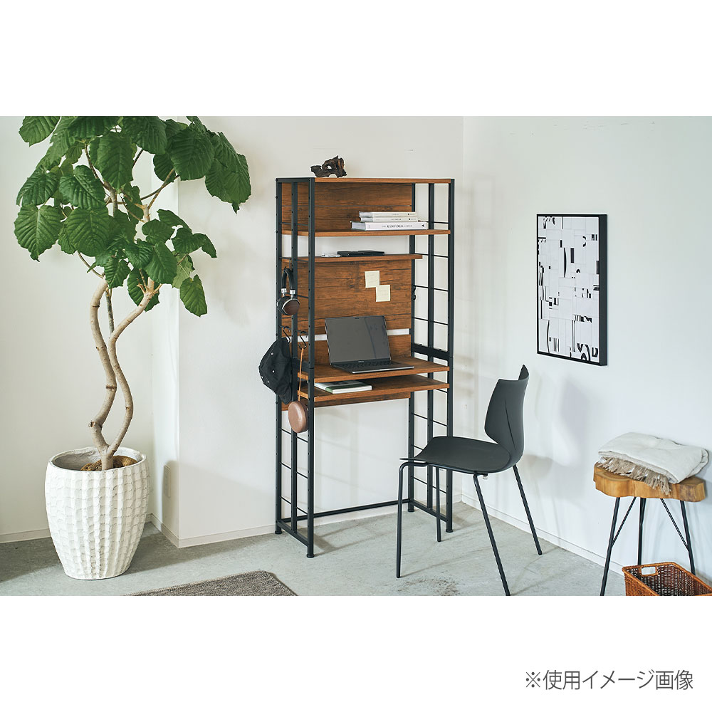 マルチラックM 幅700×奥行き350×高さ1560mm 転倒防止バンド付 棚板5枚
