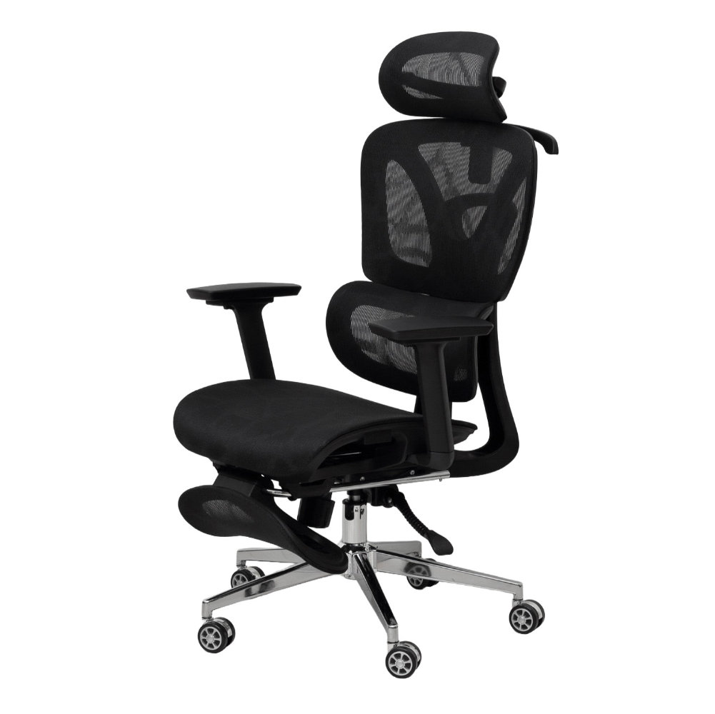 オフィスチェア メッシュ ハイバック 肘付き ヘッドレスト 23392-23398