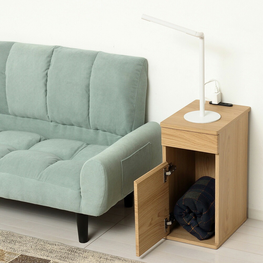 MYT DB　ゴミ箱　中サイズ　ナチュラル ゴミ箱 コンセント付き チェスト ペール ダストボックス 82313-82315