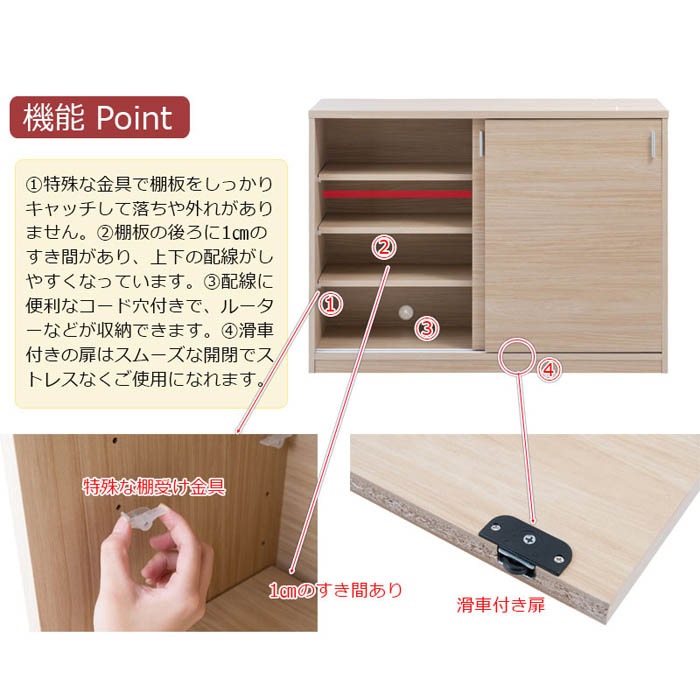 カウンター下収納 幅120cm キャビネット 引き戸 キッチンボード si 