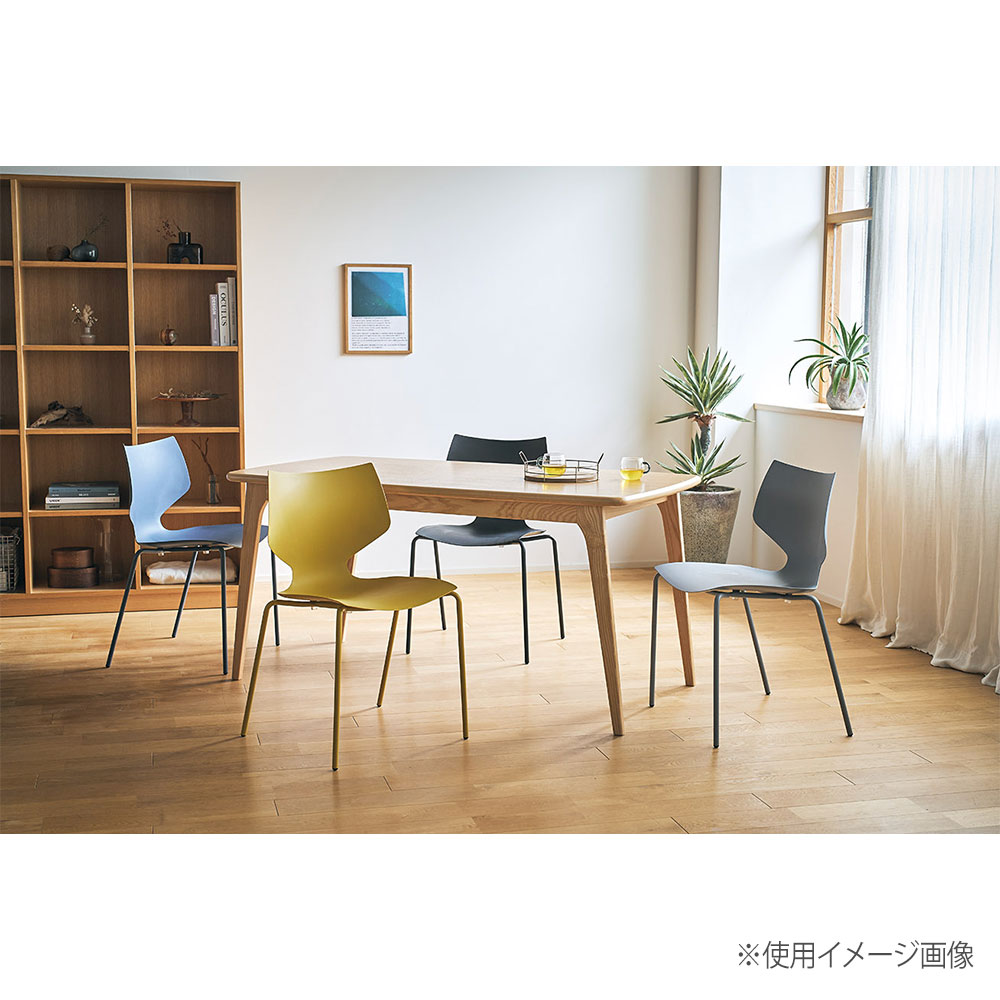 ユニ スタッキングチェア 2脚セット 幅515×奥行490×高さ790mm 座面高