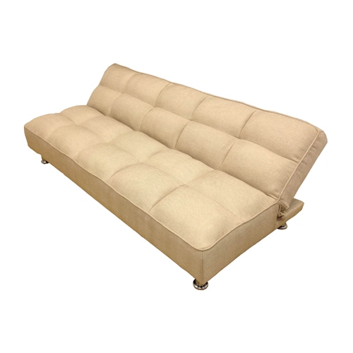 ソファベッド 布張り モコモコ グリーン ベージュ リクライニング