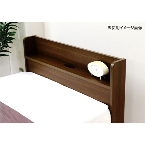 収納付きベッド シングル マットレス付き 幅100×長さ209×高さ77cm 木製