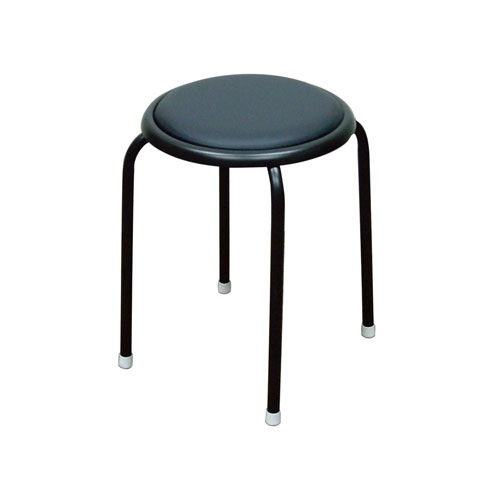 丸椅子（７点中６点目） スツール 幅320×奥行320×高さ440mm スタッキングチェア 丸椅子 C