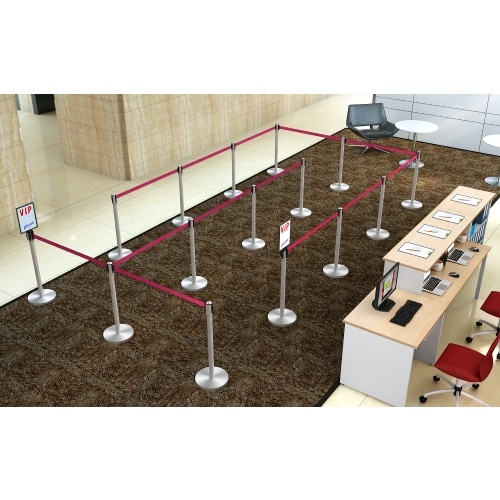 案内板 ベルトパーテーション用 A4 ブラック サインホルダー BPSB-A4V