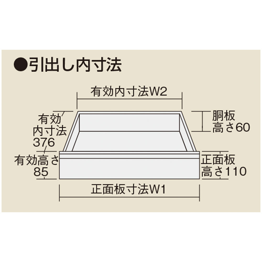 サイド実験台 サカエ キャビネットワゴン1台付きタイプ 引出し付