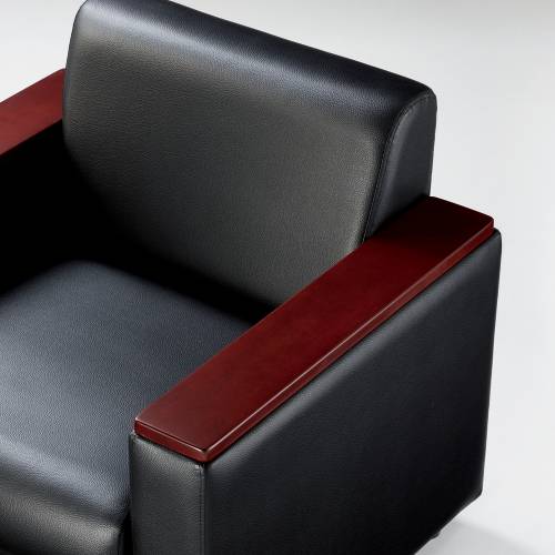 1人用ソファ RE-2681 応接ソファ ビニールレザー張り オフィス家具 応接室 エグゼクティブ 1Pソファ アームチェアー ロビーチェア 送料無料 応接ソファ トレッタ⁄ アームチェア ビニールレザー張 （応接家具