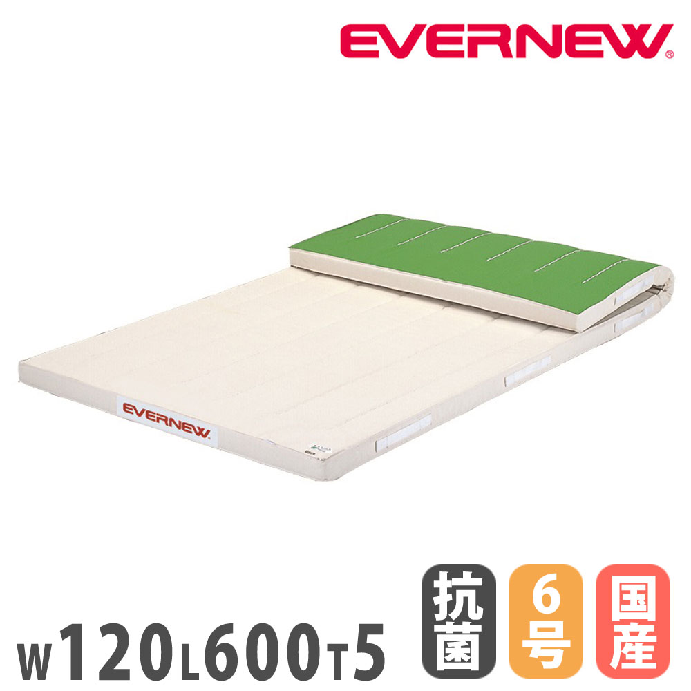 体操マット エバニュー 抗菌合成スポンジマット 滑止付 幅150×長さ300×厚さ6cm 9号帆布 SG仕様品 日本教材備品協会安全基準適合品 マット 体育 日本製 EKM166 エバニュー 体操マット スイム・体操 抗菌すべり止付ミラスポンジ