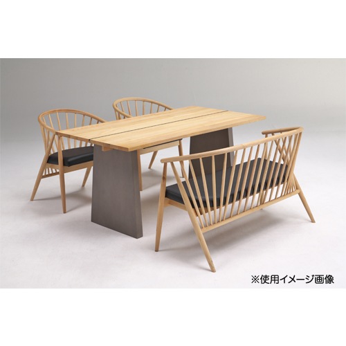 ダイニングベンチ 2人掛けチェア 幅1100×奥行540×高さ740mm MOCKIN-2P