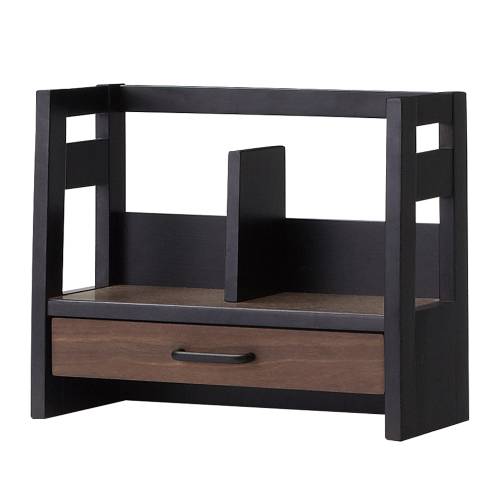 デスクシェルフ 木製 幅422×奥行210×高さ350mm 木製シェルフ