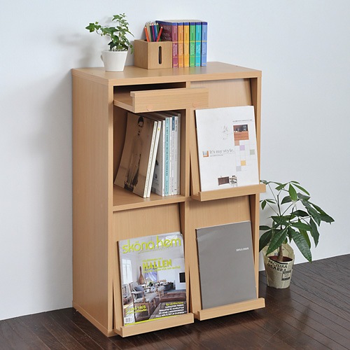 ディスプレイラック CD 雑誌 DVD 収納 ボックス ホワイト 白