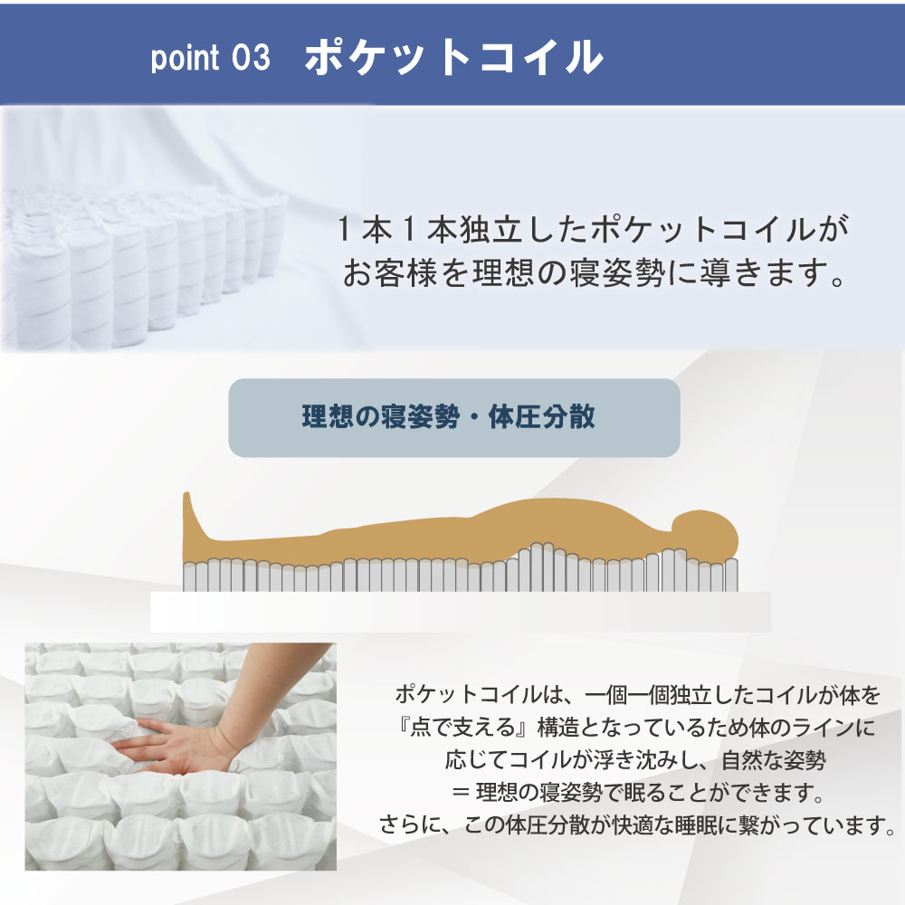 ポケットコイルマットレス クイーン ソフト 日本製 レギュラーサイズ