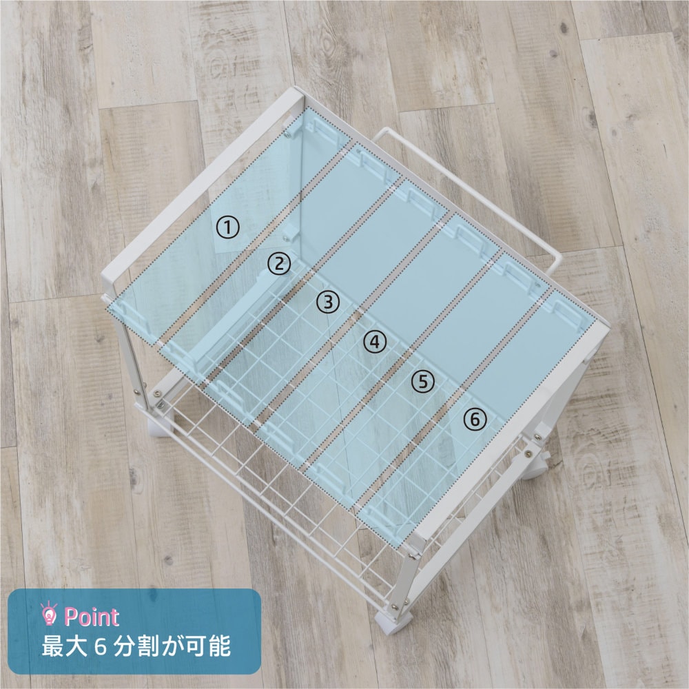 ダストボックス 6分別 幅50cm ゴミ箱 ごみ箱 TS-1050（商品番号：19-ts