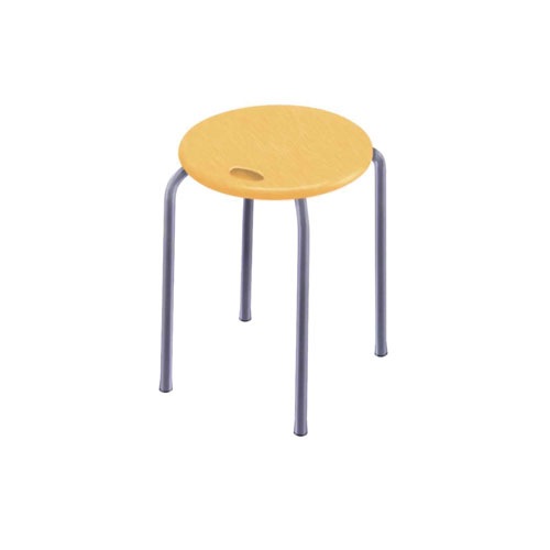 スツール 幅320×奥行320×高さ450mm スタッキングチェア 丸椅子 天然木