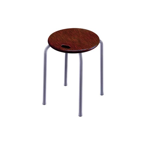 スツール 幅320×奥行320×高さ450mm スタッキングチェア 丸椅子 天然木