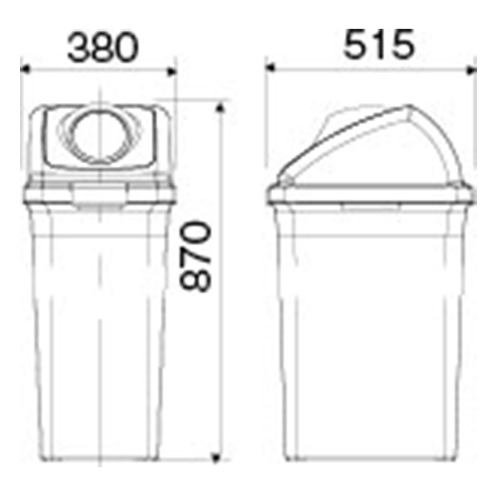 ゴミ箱 セット 90L 蓋付き 山崎産業 YW-135L（商品番号：ys-yw-135l