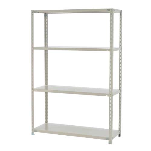 スチールラック 軽量ラック 4段 耐荷重120kg 幅1200×奥行450×高さ1800mm YS-B422S-W-04