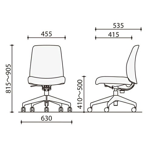オフィスチェア コクヨ オプティ ロータイプ ホワイトグレー樹脂