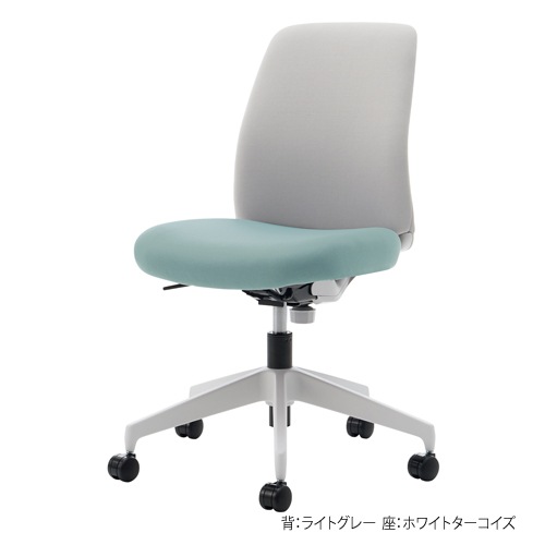 オフィスチェア コクヨ オプティ ロータイプ ホワイトグレー樹脂
