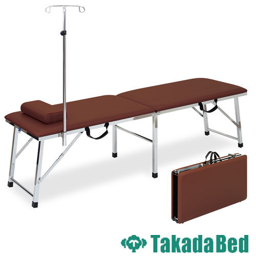 【新品未使用】高田ベッド 折りたたみ ポータブルベッド ポータブルベッド 高田ベッド 折りたたみ 軽量 点滴棒付き TB-983