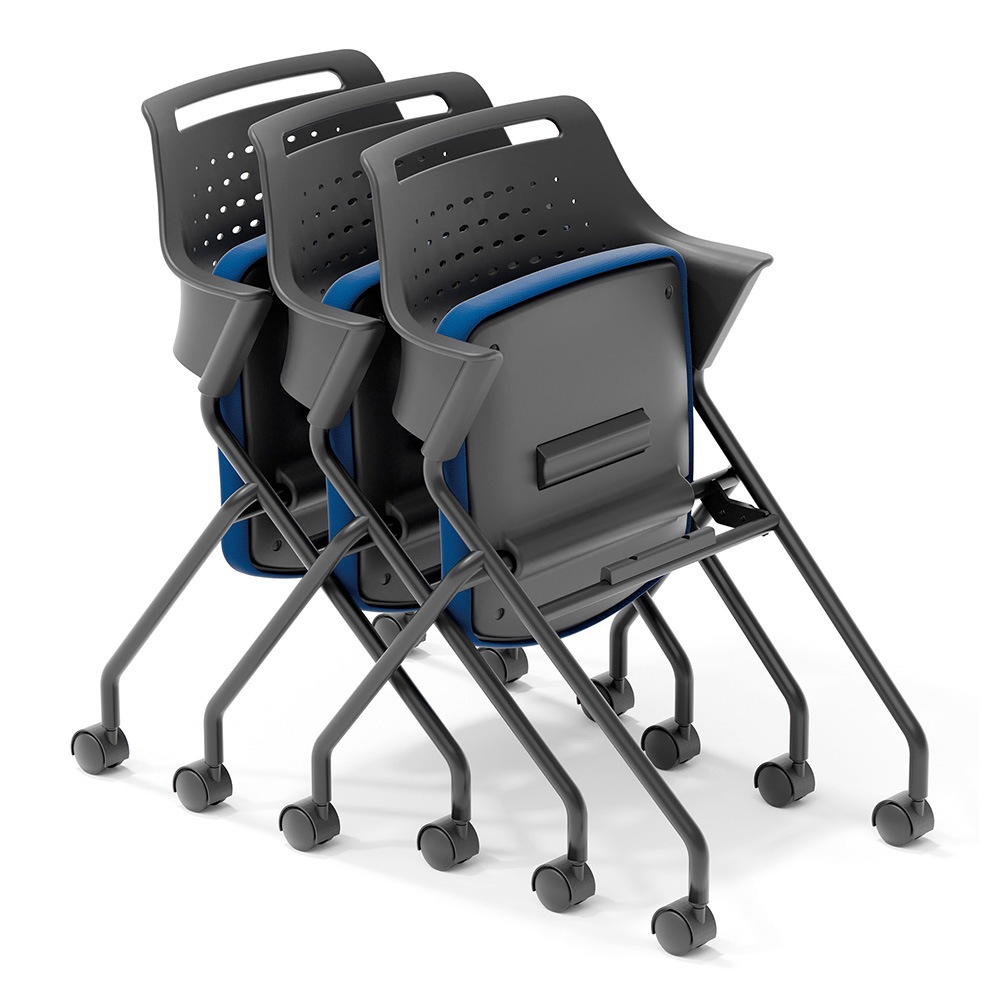 mi-coページ ミーティングチェア ネスティング 背パッドなし オフィスチェア 会議用