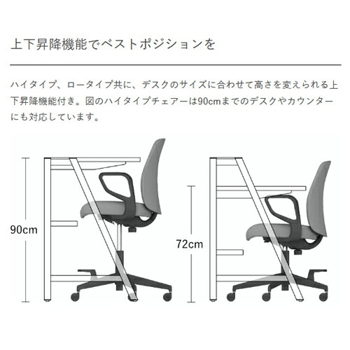 コクヨ　肘付き　チェア　ガス圧昇降　ハンガー付き オフィスチェア コクヨ エントリー2 肘付き・ヘッド付き ブラック