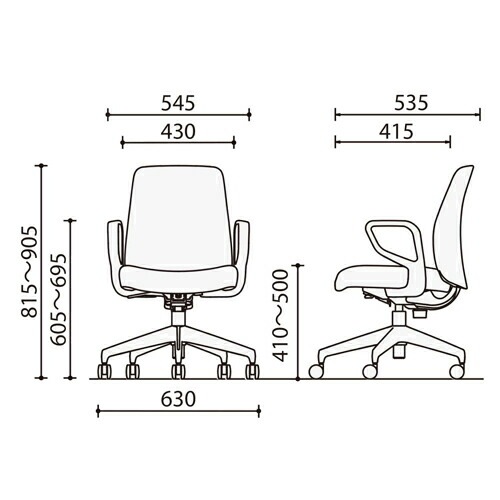 オフィスチェア コクヨ オプティ ロータイプ 肘付 C02-W152CU（商品