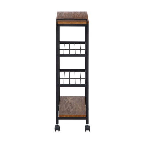 キッチンワゴン 幅640×奥行250×高さ870mm キャスター付きワゴン 木製