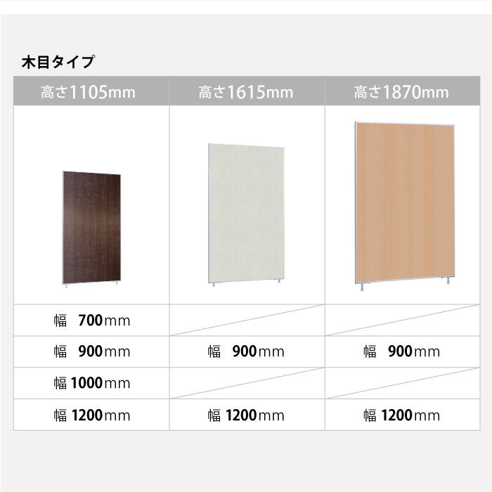パーテーション 間仕切り 幅900×高さ1105mm 布張り LP2-1109（商品番号