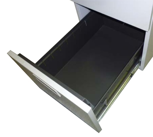 脇机 3段 高さ70cm 鍵付き サイドデスク SID-047-3（商品番号：GSID