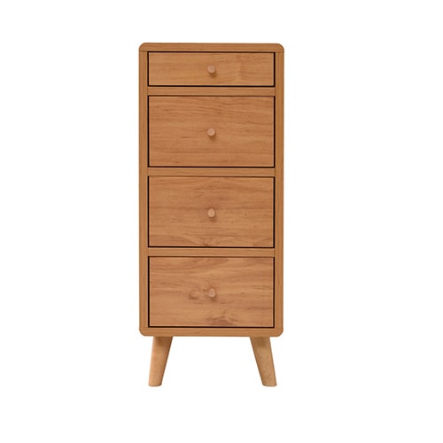 リビングチェスト 4段 ローチェスト リビングキャビネット